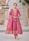 Devika By Rangoon H o Embroidery Wholesale Anarkali Kurtis Set In India